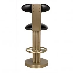 Noir Furniture Noir Sedes Counter Stool, Steel With Brass Finish