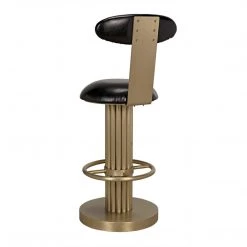 Noir Furniture Noir Sedes Counter Stool, Steel With Brass Finish