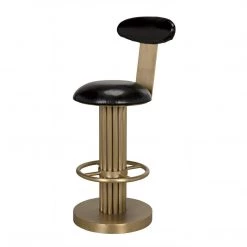 Noir Furniture Noir Sedes Counter Stool, Steel With Brass Finish