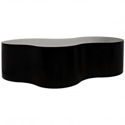 Noir Furniture Coffee Tables Noir Island Coffee Table, Black Steel