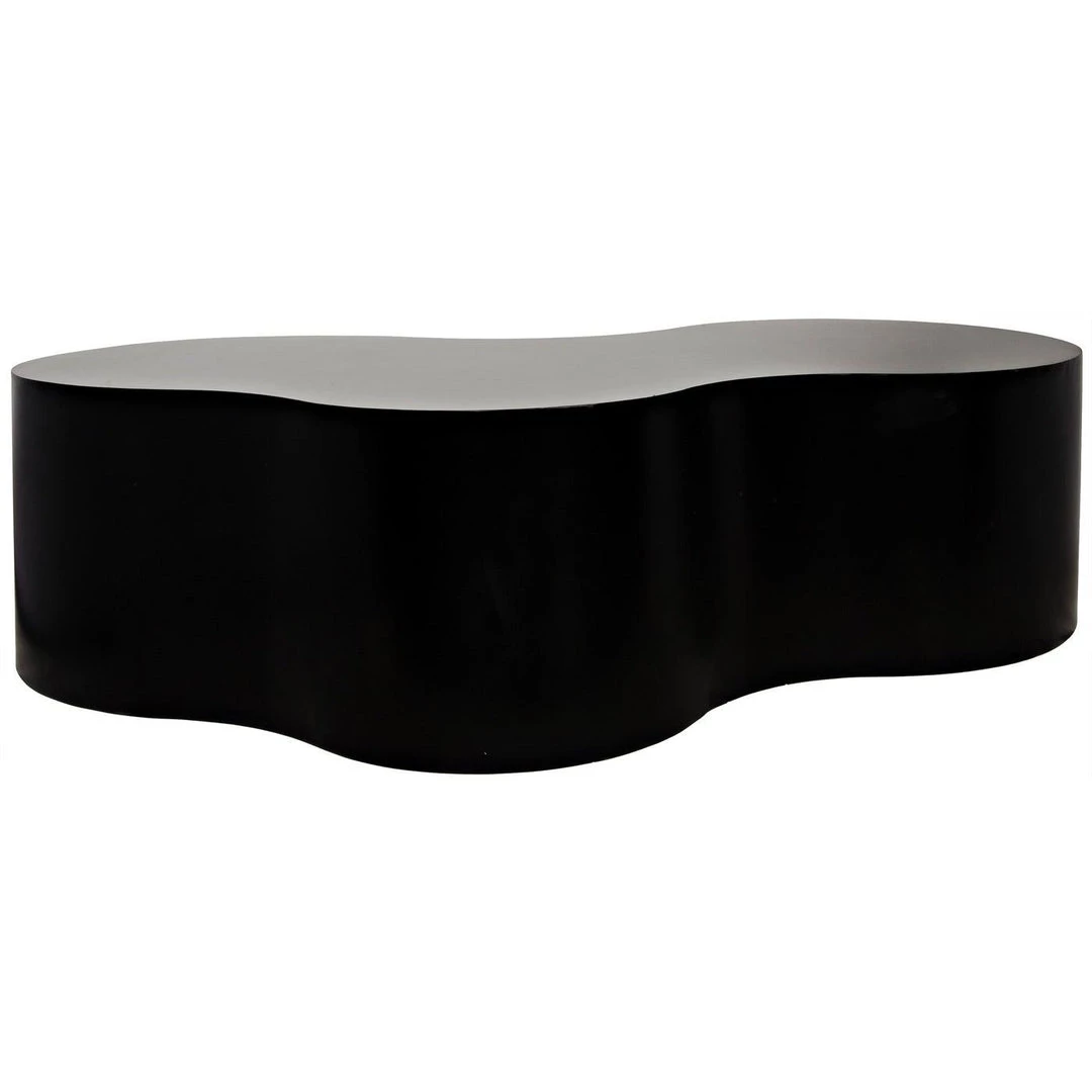 Noir Furniture Coffee Tables Noir Island Coffee Table, Black Steel