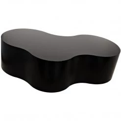 Noir Furniture Coffee Tables Noir Island Coffee Table, Black Steel