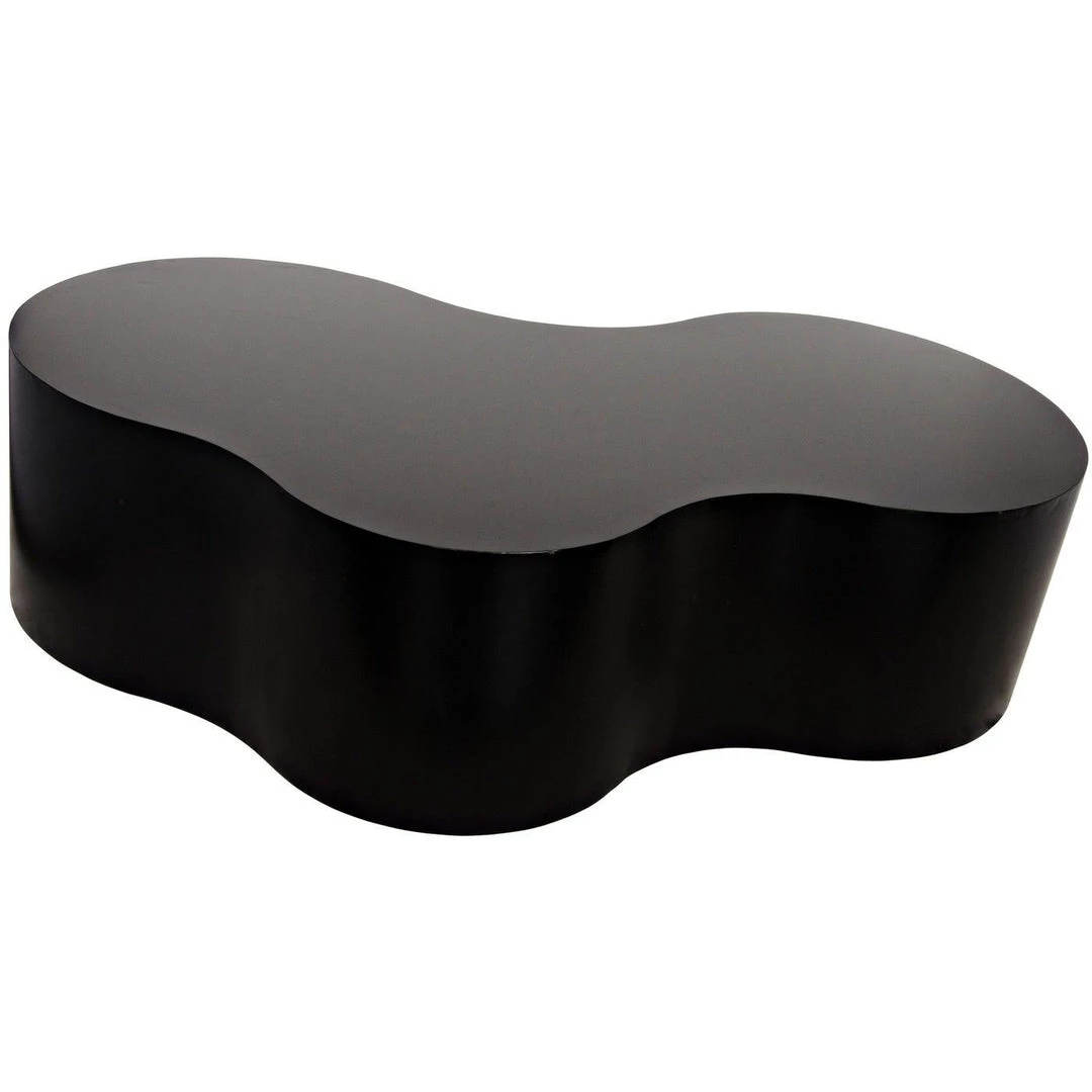 Noir Furniture Coffee Tables Noir Island Coffee Table, Black Steel