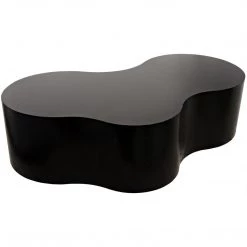 Noir Furniture Coffee Tables Noir Island Coffee Table, Black Steel