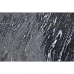 Noir Furniture Mina Coffee Table, Antique Silver, Metal And Stone