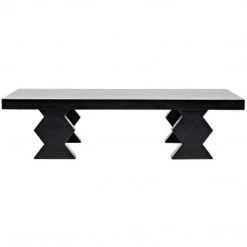 Noir Furniture Suzu Coffee Table, Hand Rubbed Black