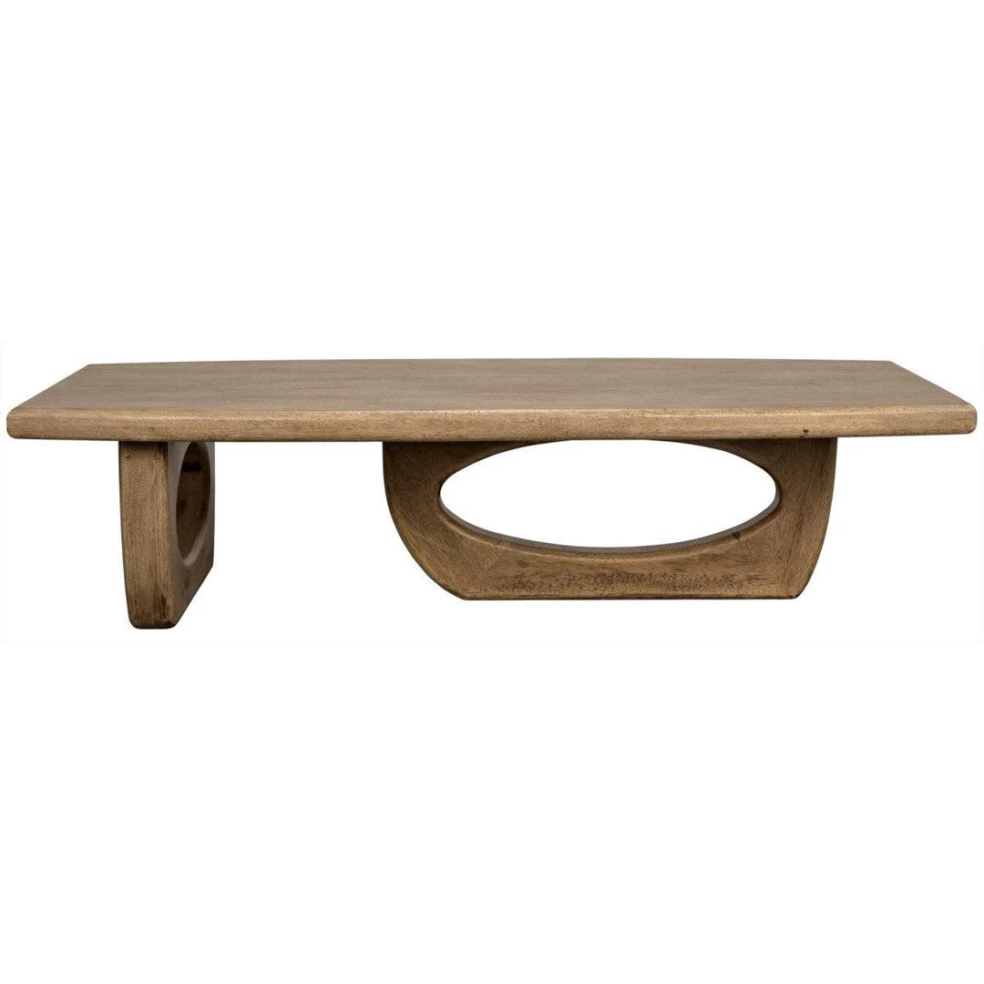 Coffee Tables Noir Furniture Douglas Coffee Table, Bleached Walnut