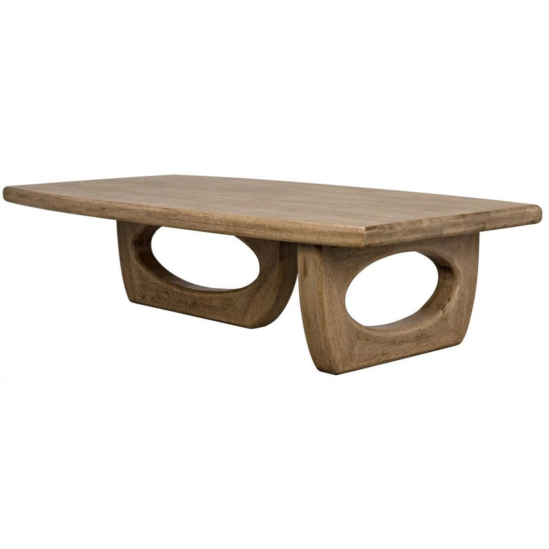 Coffee Tables Noir Furniture Douglas Coffee Table, Bleached Walnut