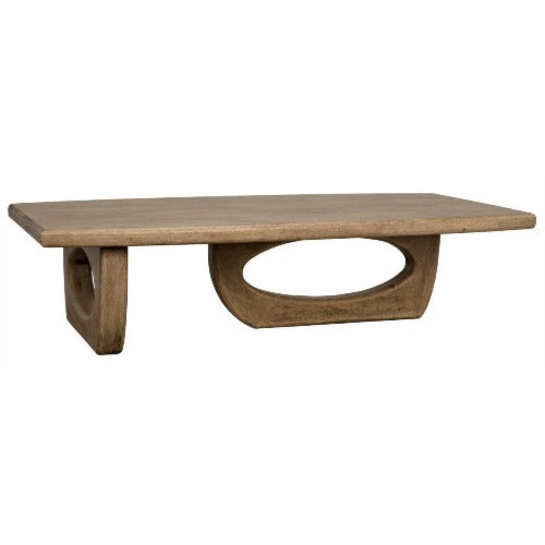 Coffee Tables Noir Furniture Douglas Coffee Table, Bleached Walnut
