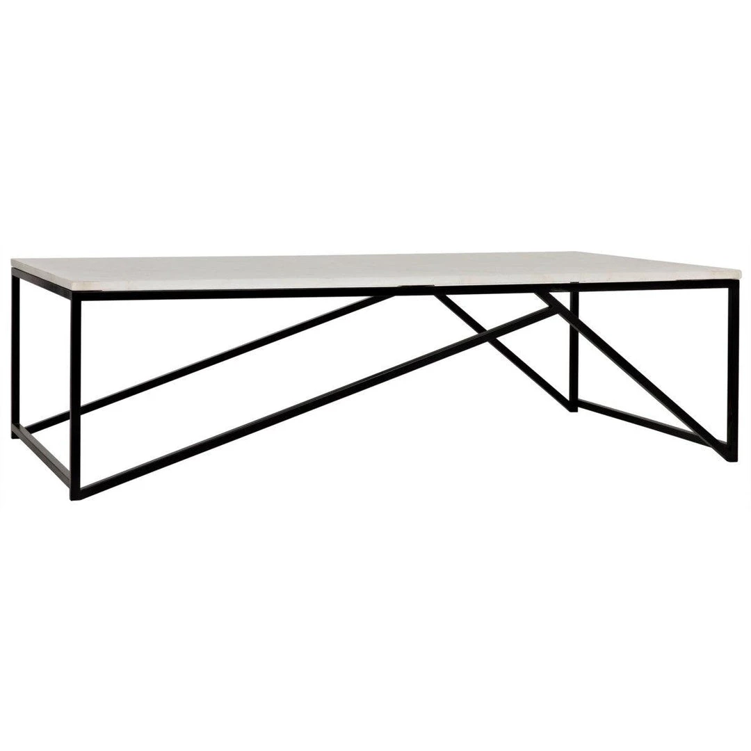 Noir Furniture Molimo Coffee Table With Black Metal Coffee Tables