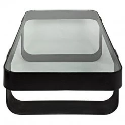 Noir Furniture Marshall Coffee Table, Black Metal Coffee Tables