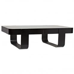 Noir Furniture Marshall Coffee Table, Black Metal Coffee Tables