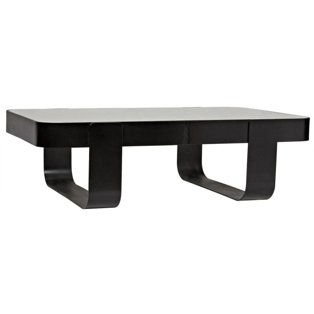 Noir Furniture Marshall Coffee Table, Black Metal Coffee Tables