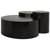 Coffee Tables Noir Furniture Ella Coffee Table, Black Metal Finish