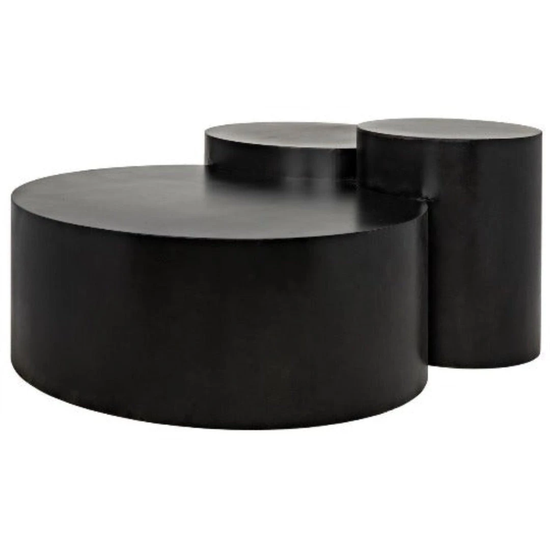 Coffee Tables Noir Furniture Ella Coffee Table, Black Metal Finish
