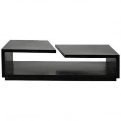 Noir Furniture Shift Coffee Table, Black Metal