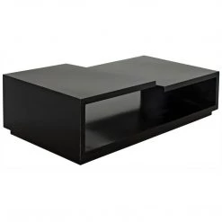 Noir Furniture Shift Coffee Table, Black Metal