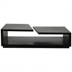 Noir Furniture Shift Coffee Table, Black Metal