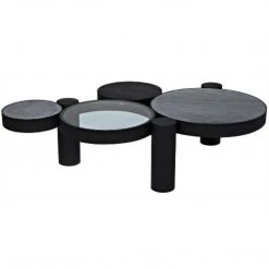 Coffee Tables Noir Furniture Trypo Coffee Table, Black Metal