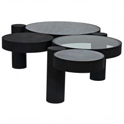 Coffee Tables Noir Furniture Trypo Coffee Table, Black Metal