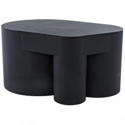 Coffee Tables Noir Furniture Bain Coffee Table, Black Metal