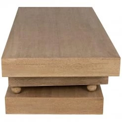 Noir Furniture Ramos Coffee Table, Washed Walnut Coffee Tables