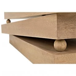 Noir Furniture Ramos Coffee Table, Washed Walnut Coffee Tables