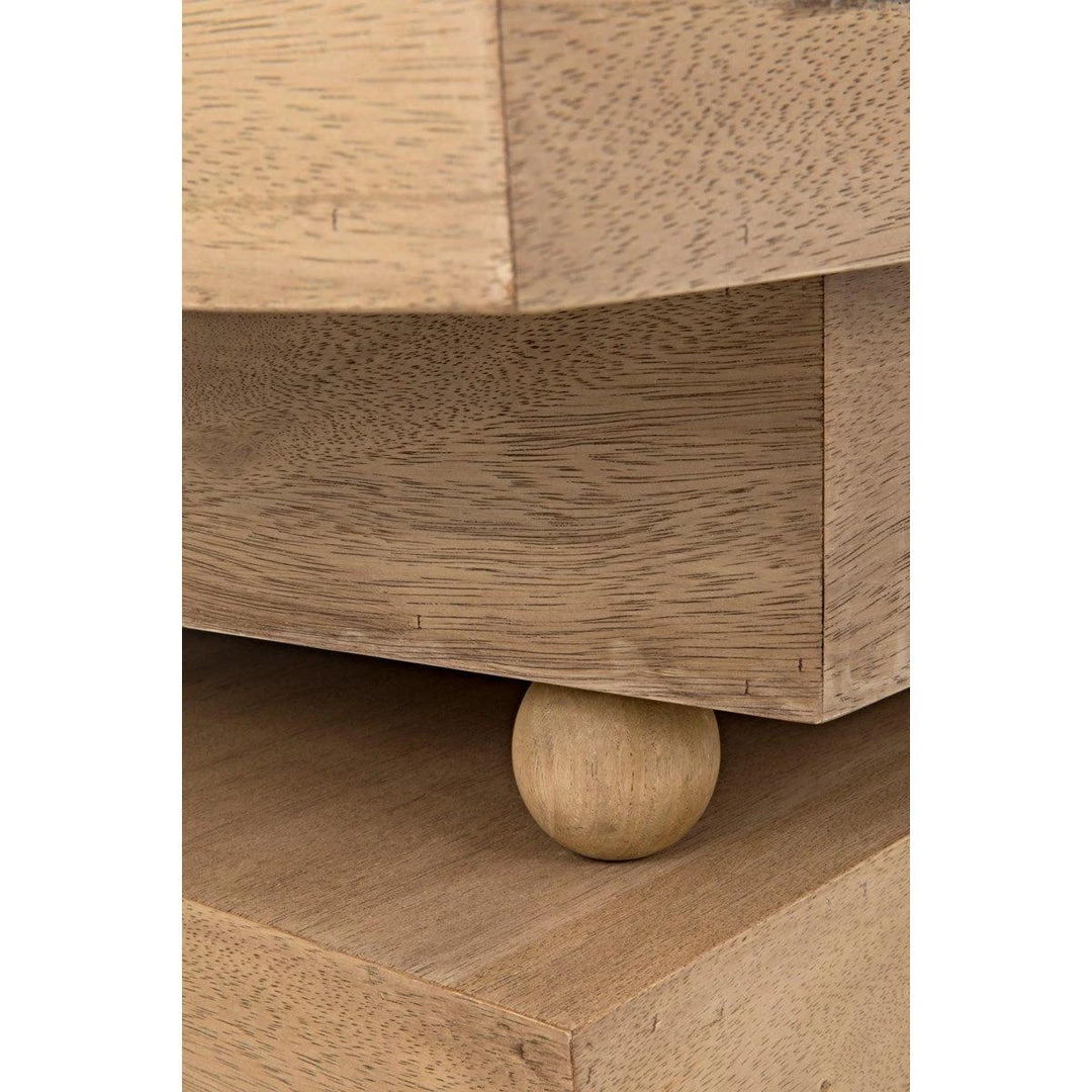 Noir Furniture Ramos Coffee Table, Washed Walnut Coffee Tables