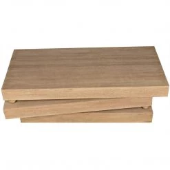 Noir Furniture Ramos Coffee Table, Washed Walnut Coffee Tables