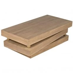 Noir Furniture Ramos Coffee Table, Washed Walnut Coffee Tables
