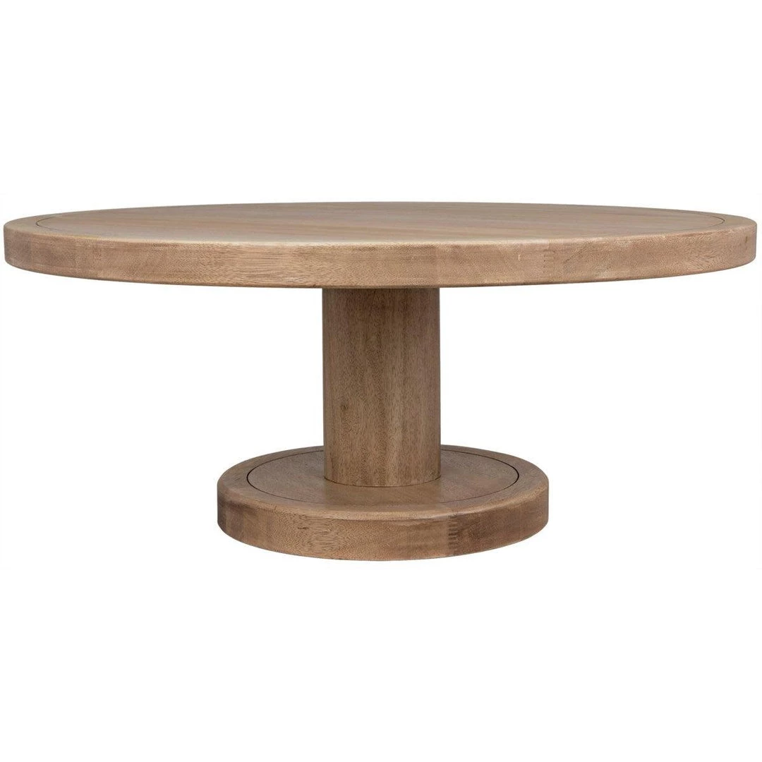 Noir Furniture Milena Coffee Table, Washed Walnut Coffee Tables