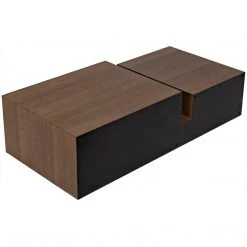Coffee Tables Noir Furniture Nido Coffee Table, Black Metal