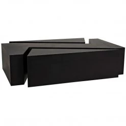 Coffee Tables Noir Furniture Element Coffee Table, Black Metal