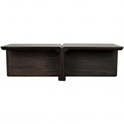 Noir Furniture Coffee Tables Noir Hagen Coffee Table, Ebony Walnut