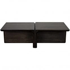 Noir Furniture Coffee Tables Noir Hagen Coffee Table, Ebony Walnut