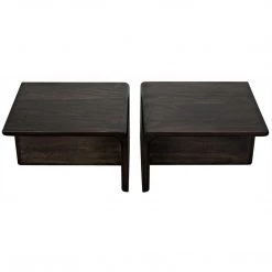Noir Furniture Coffee Tables Noir Hagen Coffee Table, Ebony Walnut