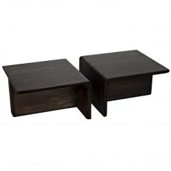 Noir Furniture Coffee Tables Noir Hagen Coffee Table, Ebony Walnut