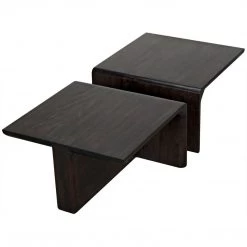 Noir Furniture Coffee Tables Noir Hagen Coffee Table, Ebony Walnut