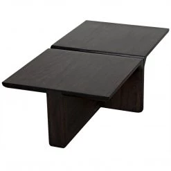 Noir Furniture Coffee Tables Noir Hagen Coffee Table, Ebony Walnut