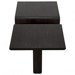 Noir Furniture Coffee Tables Noir Hagen Coffee Table, Ebony Walnut