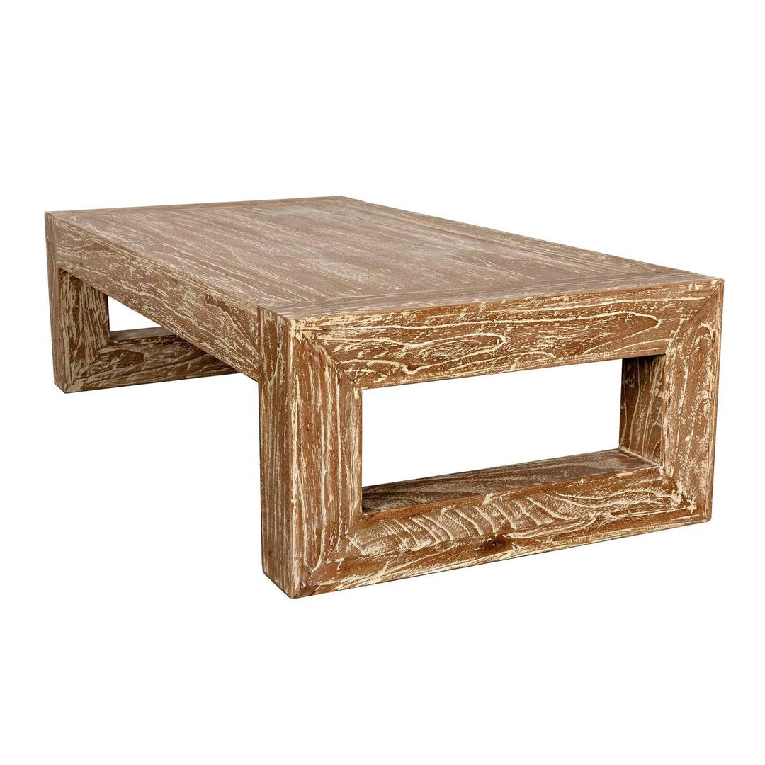 Noir Furniture Noir Mendes Coffee Table, Distressed Mindi Coffee Tables