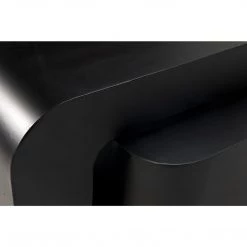 Noir Furniture Accent Tables Noir Nodum Accent Table, Black Steel