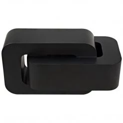 Noir Furniture Accent Tables Noir Nodum Accent Table, Black Steel