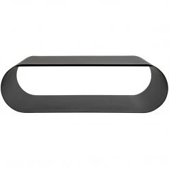 Noir Furniture Coffee Tables Noir Hera Coffee Table, Black Steel