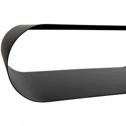 Noir Furniture Coffee Tables Noir Hera Coffee Table, Black Steel