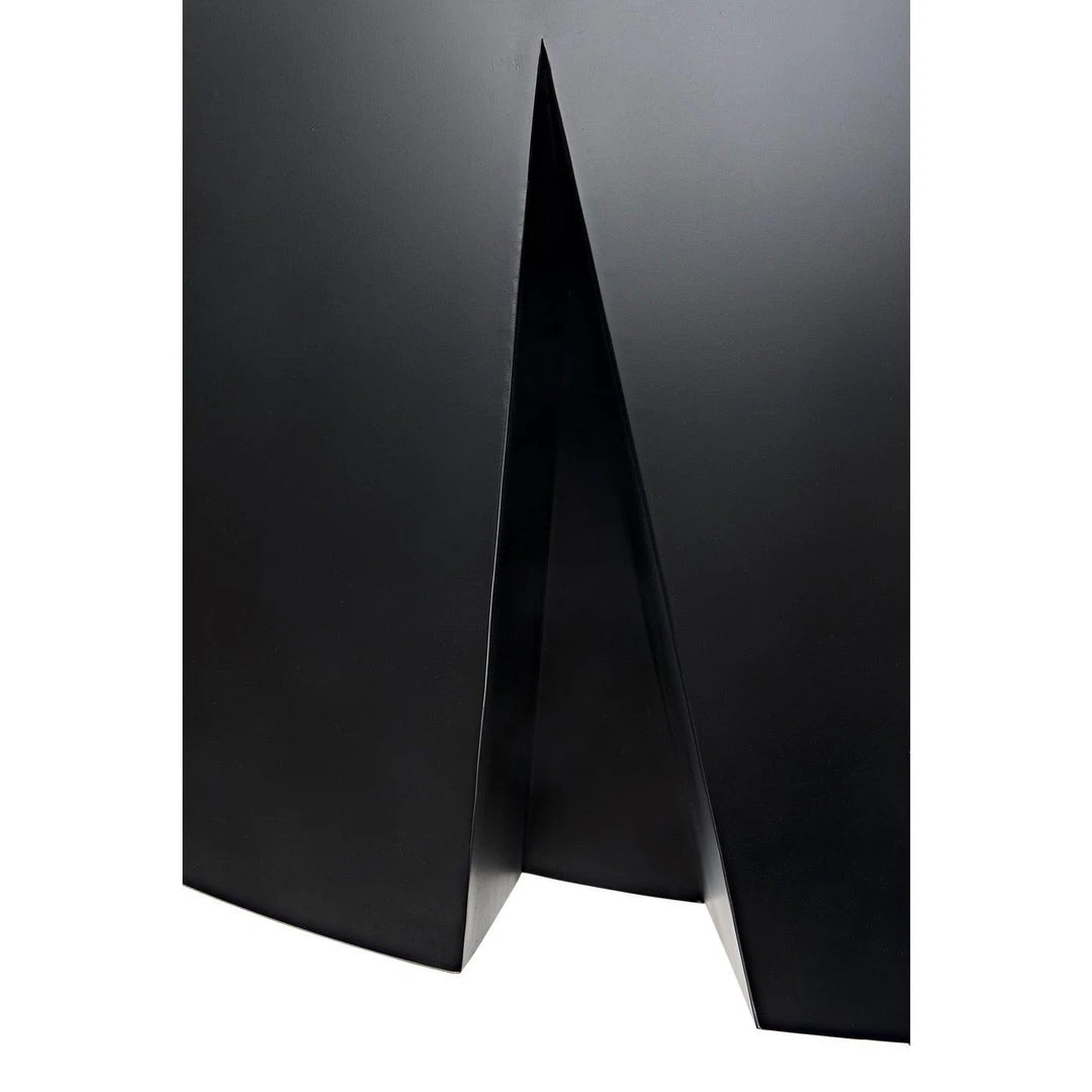 Noir Furniture Noir Minerva Coffee Table, Black Steel Coffee Tables