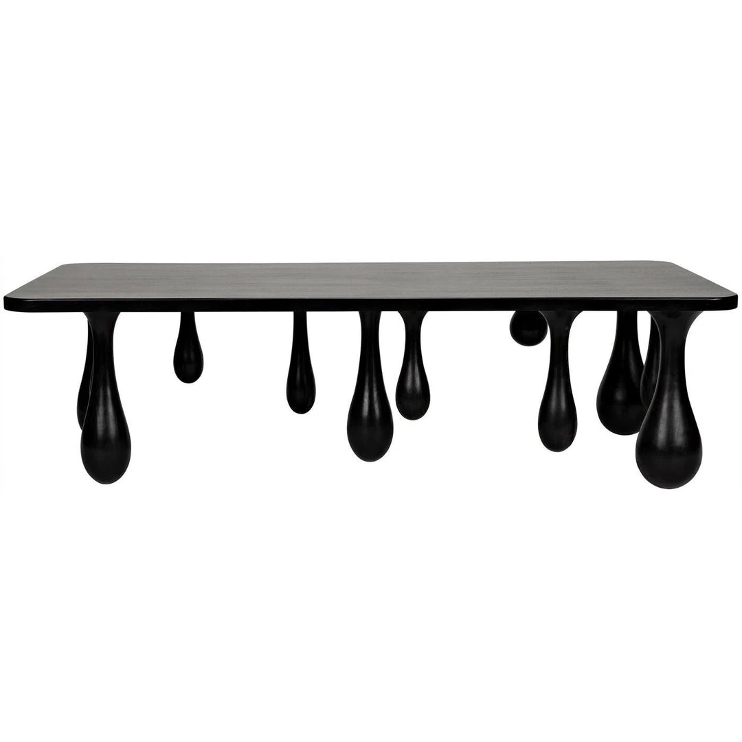 Noir Furniture Noir Drop Coffee Table, Hand Rubbed Black