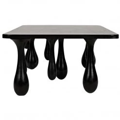 Noir Furniture Noir Drop Coffee Table, Hand Rubbed Black