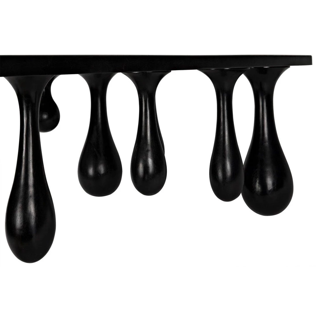 Noir Furniture Noir Drop Coffee Table, Hand Rubbed Black