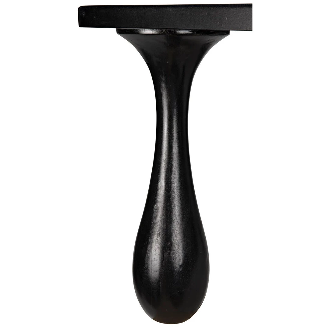 Noir Furniture Noir Drop Coffee Table, Hand Rubbed Black